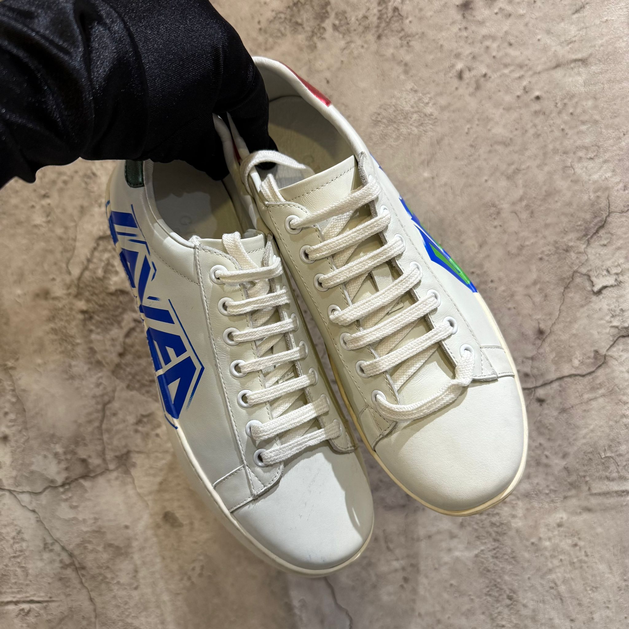 Sneakers piele Gcc cu defect estetic - imagine 4