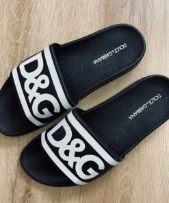 Alternative view of Șlapi negri GD / litere albe #